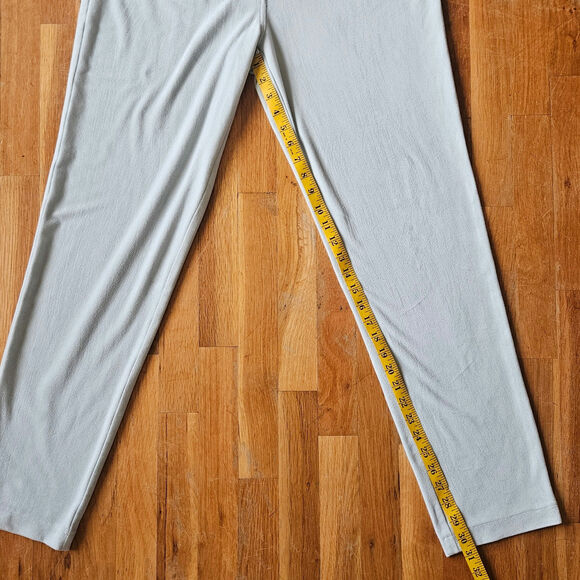 Vtg Mel & Lisa Pant‎ Set Size 8/10 Pastel Blue Minimalist Soft Knit 90s Casual - Picture 16 of 16